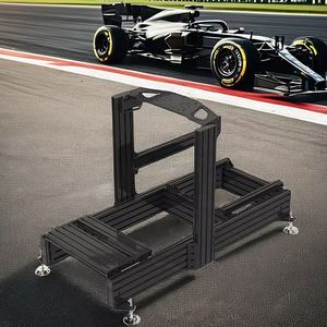 Simulateur profil aluminium volant personnalisé Cockpit simulateur de jeu de conduite superbe Cockpit avec vraie chaise course - Product Image 5