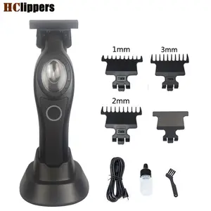 Professional new model hair trimmer for barber cordless with charging stand DLC blade