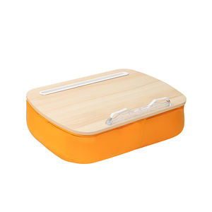 Fabrika OEM Ahşap Kucak Masası, Yumuşak Yastıklı Çantalı, Yatak ve Kanepe için Taşınabilir Laptop Sehpası, Çok Fonksiyonlu Okuma Sehpası - Product Image 6
