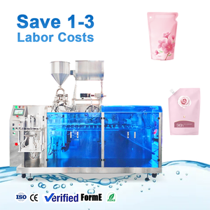 Machine de conditionnement de sachets Doypack scellage de remplissage de sacs préfabriqués automatiques pour détergent à lessive savon pour les mains approvisionnement d'usine en Chine - Product Image 1