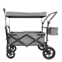 Poussette double pliable légère pour nouveau-nés et tout-petits, idéale pour les voyages et le transport de marchandises, en tissu, poussable et tirable, pour 2 enfants