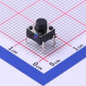 UK-B0202-G6-160 Tactile Switch Through hole-4P,6x6mm Switch Single Pole Single Throw Round Button 1.6N Through Hole - Product Image 1