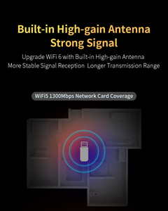 Adaptador WiFi Comfast WiFi 6 de Alta Velocidad AX1800, Tarjeta de Red <span class=keywords><strong>USB</strong></span>, Dongle WiFi - Product Image 5