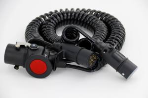 Câble d'extension de câble de remorque en plastique 24V 7 pôles N, utilisé pour la prise de remorque à 7 broches du câble en spirale dans les caravanes de camions - Product Image 2