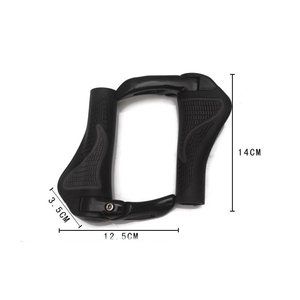 Extrémités de guidon de vélo vtt poignées en caoutchouc et barre de poignée en aluminium poignée ergonomique de vélo verrouillable poignée en caoutchouc - Product Image 6