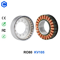 CubeMars RO80 48V Rahmenloser Drehmoment-Servomotor DC Outrunner Rahmenloser BLDC Cobot Roboterarm-Motor