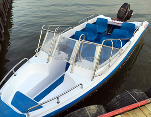 Lancha Rápida Marina de Fibra de Vidrio FRP Económica para 6 Personas con Motores - Product Image 4