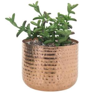 Vase à fleurs en métal de style martelé nouvellement conçu Vase de table plaqué or fabriqué en Inde de style traditionnel pour la décoration intérieure - Product Image 2