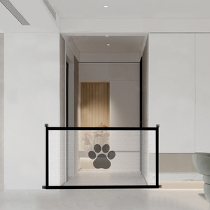 <span class=keywords><strong>Puerta</strong></span> Mágica Plegable <span class=keywords><strong>para</strong></span> Mascotas, Barrera de Seguridad Transpirable de Malla <span class=keywords><strong>para</strong></span> <span class=keywords><strong>Perros</strong></span> y Gatos, Valla de Aislamiento <span class=keywords><strong>para</strong></span> Puertas sin Necesidad de Taladrar - Product Image 2