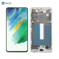 Écran LCD de remplacement pour Samsung Galaxy S21 FE avec châssis, écran TFT testé pour smartphone, garantie 1 an