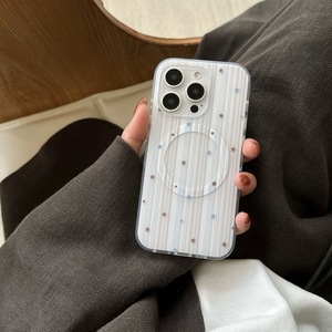 Funda Magnética Simple con Diseño de Rayas y Estrellas para iPhone 17 Pro Max 16 15 14, Doble Capa, para Mujer - Product Image 4