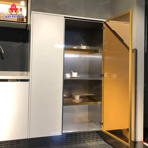 Encimera de Cocina Prefabricada de Aluminio y Fibra de Vidrio de Kenia, con Gabinete Colgante de Tailandia, Encimera de Cocina de Vidrio y Acero Inoxidable - Product Image 4