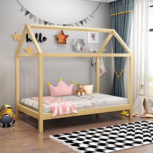 Cama Infantil de Madera Estilo Nórdico Moderno con Barandillas de Seguridad (Marca Meida, Tamaño Individual para Dormitorio/Sala de Juegos) - Product Image 6