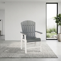 Chaise Adirondack en HDPE imperméable, mobilier de jardin extérieur, résistant aux intempéries, chaise de patio en plastique recyclé pour terrasse