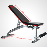 Tabouret d'haltères multifonctionnel Équipement de fitness assis avec planche couchée pliable