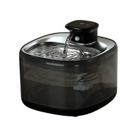 Fontaine à eau portable pour chat, 2L/67oz, sans fil, automatique, alimentée par batterie, distributeur d'eau intelligent pour chats