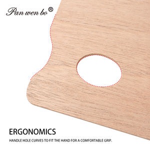 Paletas de bandeja de pintura con logotipo personalizado, paletas de <span class=keywords><strong>madera</strong></span> cuadradas profesionales para pintar, fácil de limpiar - Product Image 4