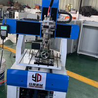 Routeur CNC à bois à 4 axes de haute précision 6060 à broche unique avec système de contrôle NC Studio Syntec Richauto pour la sculpture sur bois