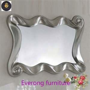 Venta al por mayor de Espejos de decoración de pared de muebles de madera pintados en oro Espejo de pared dorado Espejos Miroir Muebles Meubles Mobles - Product Image 4