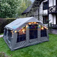 Tentes de camping portables d'extérieur pour la famille, imperméables, en tissu Oxford, protection UV 3000 mm, installation rapide, une chambre, personnalisables