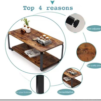 Table basse en bois multifonctionnelle lignes simples rangement pratique pour le bureau à domicile table basse en bois