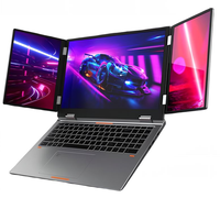 Dreifach-Bildschirm Core I5-12450H Business-Office Faltbares Notebook mit Integrierter Grafik SSD-Speicher für Börsenhandel und Programmierung