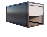 Maisons conteneurs modulaires préfabriquées portables en acier 6*3*2.8m/20ft carrés, modernes, compactes, à panneaux sandwich, pour entrepôt
