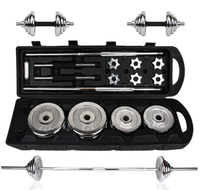 Ventes d'usine YX : Ensemble d'haltères réglables 40 kg, Système de barre de musculation 50 kg, Poids libres 20 kg 30 kg, Équipement de gym en gros avec étui