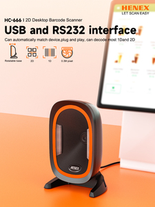 Henex-Escáner de código QR y código de barras de escritorio para supermercado, comprobador de precios de comestibles con interfaz USB, en stock, para el mercado de la compra, de la marca Henex, en el momento de la llegada - Product Image 3