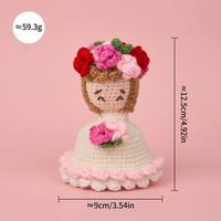 Vente en gros de poupées amigurumi réversibles douces faites à la main, bouquet de fleurs en crochet, jouet en peluche pour un anniversaire, une fête des mères, idée cadeau