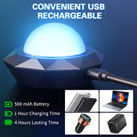 Mini RGB Disco-Kugel-Projektor USB-Aufladbare Disco-Kugel für Auto Musik-Soundaktivierte Mehrfarbige Disco-Zauberkugel-Lichter