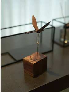 Caja Musical de Madera Maciza con Diseño de Cisne Volador, Estilo Musical de <span class=keywords><strong>Canto</strong></span> de Pájaros, Hecha a Mano, Juguete Musical <span class=keywords><strong>El</strong></span>éctrico, Poesía de las Aves, Adorno Creativo para Escritorio, Regalo - Product Image 2