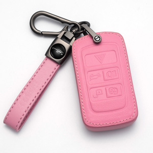 Housse de Clé de Voiture en Cuir avec Logo Personnalisé pour Mazda, Kia, BMW, Mercedes, Etc. Étui Porte-Clé Noir <span class=keywords><strong>Rose</strong></span> pour Femmes Accessoires - Product Image 1