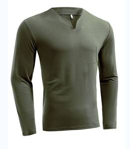 Nuova Vendita Calda: T-Shirt Sportiva da <span class=keywords><strong>Uomo</strong></span> Autunnale con Scollo a V, <span class=keywords><strong>Taglie</strong></span> Grandi, Elasticizzata, Comoda, a Maniche Lunghe - Product Image 4