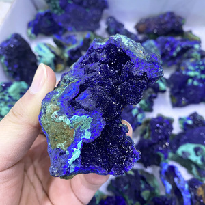 Campione di cristallo di pietra curativa grezza di Azurite blu naturale all'ingrosso grezzo per la decorazione domestica - Product Image 3