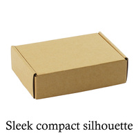 Boîte d'emballage personnalisable en carton kraft ondulé écologique et recyclable, auto-élevante, en forme d'avion, pour collyre, antichoc et étanche