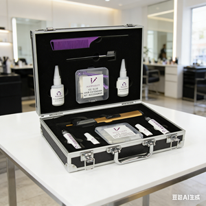 Kit d'outils de pose d'extensions capillaires par fusion à froid en gros, machine à peigne à colle glacée avec technologie de collage ultra-mince invisible - Product Image 2