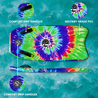 Bodyboard gonflable portable de 48 pouces en PVC, planche de surf super pliable avec technologie de couture Hammer pour enfants, gonflage maximal