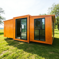 Maison préfabriquée prête à l'emploi, conteneur de transport préfabriqué, maison extensible, petite maison portable, villa de luxe préfabriquée