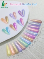 Vente en gros de vernis à ongles en gel d'extension Aurora Flash de marque privée vernis à ongles en gel de haute qualité Mermaid Buildering Gel Polish