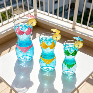 <span class=keywords><strong>Verre</strong></span> à shot <span class=keywords><strong>Jager</strong></span> Bomb en <span class=keywords><strong>verre</strong></span> sans plomb personnalisé de haute qualité, motif buste féminin 3D sexy, pour enterrement de vie de jeune fille - Product Image 3
