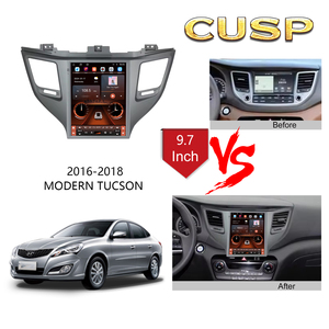 Marco de variedad de 9,7 pulgadas, marco de reproductor de radio para coche, kits de panel de tablero, Android auto para HYUNDAI TUCSON 2016-2018, alto nivel SIM + FM + AM - Product Image 2