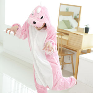 <span class=keywords><strong>Pijamas</strong></span> de una Pieza con Diseño de Animales para Mujer/Hombre, Térmicos, Divertidos y Lindos, con Diseño de Dinosaurio, Gato y Oso, Ropa de Dormir con Capucha, 100% Poliéster - Product Image 1