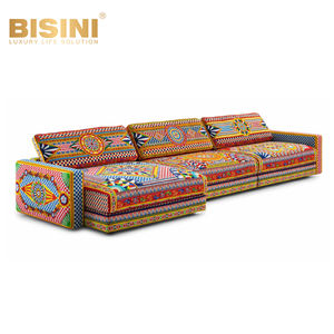 Haut de gamme marque 3 places canapé loisirs canapé exquis classique italien lumière luxe personnalisé imprimé canapé Villa salon canapé - Product Image 3