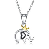 Nouvelle arrivée 925 Sterling Silver Cable Chain Blue Crystal Ballet Dancer Girl Ballerina Necklace