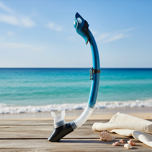 Hot Sale <strong>Silicone</strong> Mouthpiece Swim Diving Snorkeling, Semi Dry Top Snorkel <strong>Underwater</strong> Breathing Pipe for Adults - Product Image 1