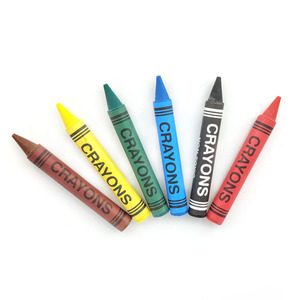 Eco-Friendly Jumbo Wax Crayons Set 6 Creative Colors for Kids Art Painting Art Supplies - Product Image 3