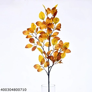 Fornitura Diretta dalla Fabbrica Fyflower <span class=keywords><strong>di</strong></span> Foglie <span class=keywords><strong>di</strong></span> <span class=keywords><strong>Faggio</strong></span> Artificiali Colorate e Realistiche (in Tessuto) per Decorazioni Domestiche - Product Image 3