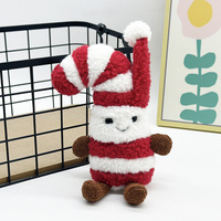 Peluche Corgi de Noël très populaire, jouet en peluche courte avec rembourrage en coton PP pour enfants, idéal pour la décoration