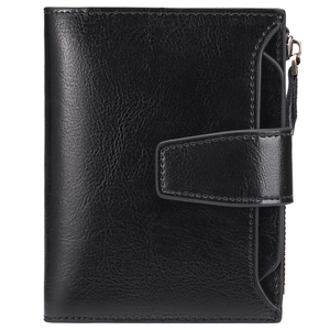 Portefeuille simple ultra-mince de style vintage Porte-monnaie en cuir véritable Portefeuille multi-cartes de grande capacité Caractéristique RFID - Product Image 1